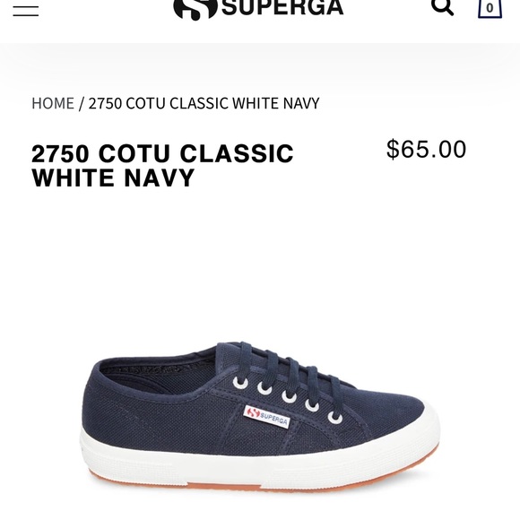 Superga Navy sneakers - Picture 1 of 4